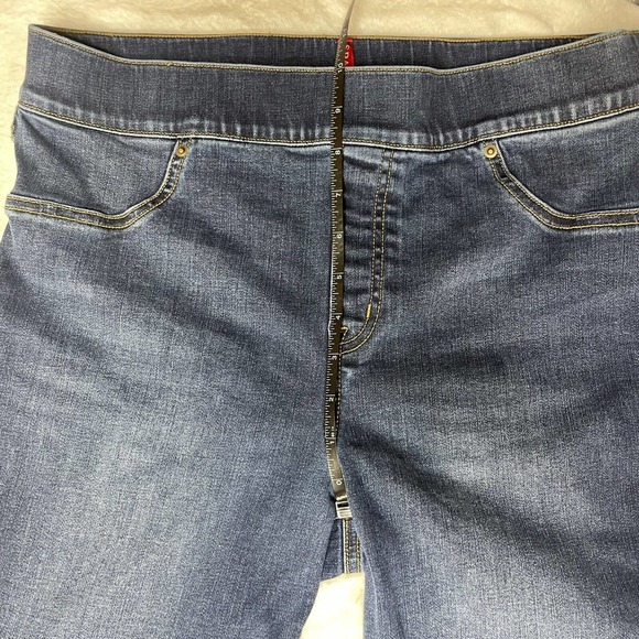 Spanx Jeans Leggings Skinny Jeans Distressed Ankle Size XL Dark Wash - Picture 4 of 13